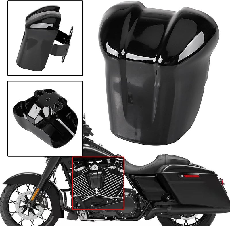XMMT Vivid Black Waterfall Horn Cover Compatible For Harley Touring Electra Glide Street Glide Road Glide Ultra Classic 1995-2023 - Image 2